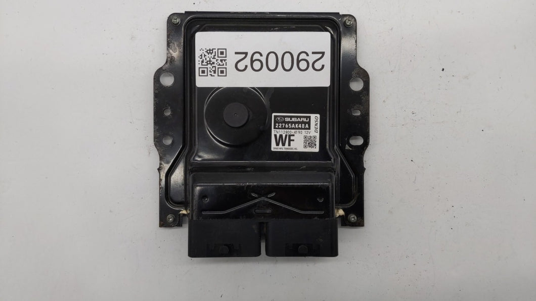 2017 Subaru Legacy PCM Engine Control Computer ECU ECM PCU OEM P/N:22765AK48B 22765AK48D, 22765AK48C, 22765AK48A Fits OEM Used Auto Parts - Oemusedautoparts1.com