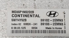 2011-2013 Hyundai Elantra PCM Engine Control Computer ECU ECM PCU OEM P/N:39102-2EMN2 39103-2EMN2 Fits Fits 2011 2012 2013 OEM Used Auto Parts - Oemusedautoparts1.com