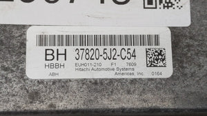 2017 Acura Tlx PCM Engine Control Computer ECU ECM PCU OEM P/N:37820-5J2-C54 Fits OEM Used Auto Parts - Oemusedautoparts1.com