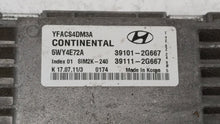 2011-2014 Hyundai Sonata PCM Engine Control Computer ECU ECM PCU OEM P/N:39111-2G669 39101-2G667 Fits Fits 2011 2012 2013 2014 OEM Used Auto Parts - Oemusedautoparts1.com