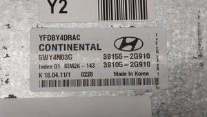 2011-2015 Hyundai Sonata PCM Engine Control Computer ECU ECM PCU OEM P/N:39155-2G916 39105-2G916 Fits OEM Used Auto Parts - Oemusedautoparts1.com