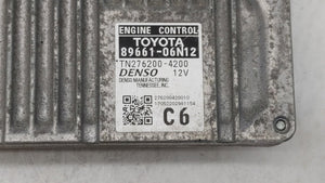 2016-2017 Toyota Camry PCM Engine Control Computer ECU ECM PCU OEM P/N:89661-06T22 89661-06N12, 89661-06N11 Fits Fits 2016 2017 OEM Used Auto Parts - Oemusedautoparts1.com