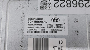 2014-2016 Hyundai Elantra PCM Engine Control Computer ECU ECM PCU OEM P/N:39103-2EML6 39102-2EML6 Fits Fits 2014 2015 2016 OEM Used Auto Parts - Oemusedautoparts1.com