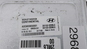 2014-2016 Hyundai Elantra PCM Engine Control Computer ECU ECM PCU OEM P/N:39103-2EML5 39102-2EML5 Fits Fits 2014 2015 2016 OEM Used Auto Parts - Oemusedautoparts1.com