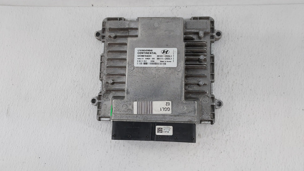 2015-2017 Hyundai Sonata PCM Engine Control Computer ECU ECM PCU OEM P/N:39111-2GGL1 39101-2GGL1 Fits Fits 2015 2016 2017 OEM Used Auto Parts - Oemusedautoparts1.com