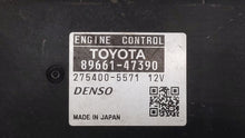 2011 Toyota Prius PCM Engine Control Computer ECU ECM PCU OEM P/N:89661-47390 89681-47211 Fits OEM Used Auto Parts - Oemusedautoparts1.com