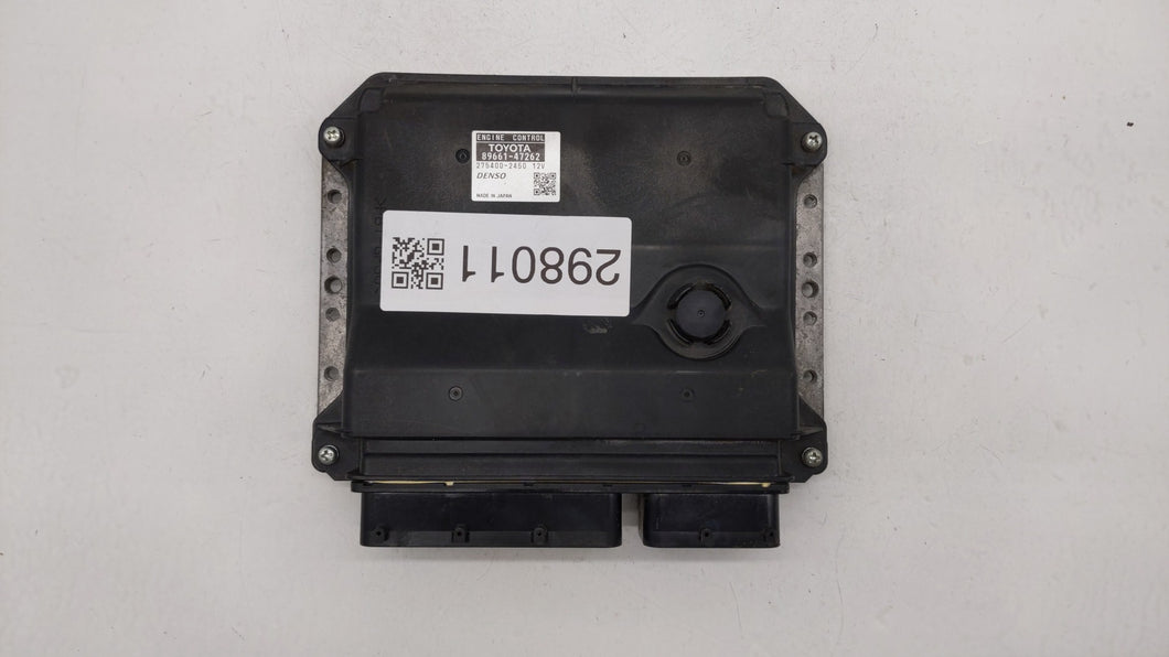 2010 Toyota Prius PCM Engine Control Computer ECU ECM PCU OEM P/N:89661-47262 89681-47081, 89661-47261 Fits OEM Used Auto Parts - Oemusedautoparts1.com