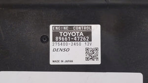 2010 Toyota Prius PCM Engine Control Computer ECU ECM PCU OEM P/N:89661-47262 89681-47081, 89661-47261 Fits OEM Used Auto Parts - Oemusedautoparts1.com