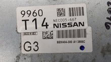 2013-2015 Nissan Sentra PCM Engine Control Computer ECU ECM PCU OEM P/N:BEM404-300 A1 NEC001-666 Fits Fits 2013 2014 2015 OEM Used Auto Parts - Oemusedautoparts1.com