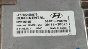 2015-2017 Hyundai Sonata PCM Engine Control Computer ECU ECM PCU OEM P/N:39101-2GGL2 39111-2GGL2 Fits Fits 2015 2016 2017 OEM Used Auto Parts - Oemusedautoparts1.com