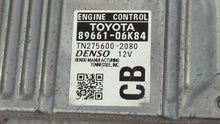 2014 Toyota Camry PCM Engine Control Computer ECU ECM PCU OEM P/N:89661-06K83 89661-06K84 Fits OEM Used Auto Parts - Oemusedautoparts1.com