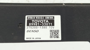 2010-2011 Toyota Camry PCM Engine Control Computer ECU ECM PCU OEM P/N:89981-33071 Fits Fits 2010 2011 OEM Used Auto Parts - Oemusedautoparts1.com