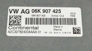 2014 Volkswagen Jetta PCM Engine Control Computer ECU ECM PCU OEM P/N:06K 906 070 C 06K 907 425, 06K 906 070 F Fits OEM Used Auto Parts - Oemusedautoparts1.com