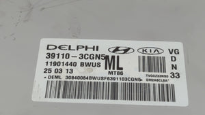 2014-2016 Kia Cadenza PCM Engine Control Computer ECU ECM PCU OEM P/N:39111-3CGN1 39110-3CGN5 Fits Fits 2014 2015 2016 OEM Used Auto Parts - Oemusedautoparts1.com