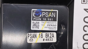 2017-2018 Mazda 3 PCM Engine Control Computer ECU ECM PCU OEM P/N:PSAN 18 881 Fits Fits 2016 2017 2018 OEM Used Auto Parts - Oemusedautoparts1.com