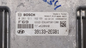 2016-2017 Hyundai Elantra Gt PCM Engine Control Computer ECU ECM PCU OEM P/N:39133-2EGB1 Fits Fits 2016 2017 OEM Used Auto Parts - Oemusedautoparts1.com