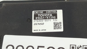 2011 Toyota Prius PCM Engine Control Computer ECU ECM PCU OEM P/N:89661-47390 89681-47211 Fits OEM Used Auto Parts - Oemusedautoparts1.com