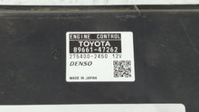 2010 Toyota Prius PCM Engine Control Computer ECU ECM PCU OEM P/N:89661-47262 89681-47081, 89661-47261 Fits OEM Used Auto Parts - Oemusedautoparts1.com