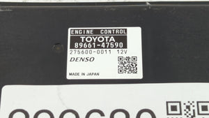 2014 Toyota Prius PCM Engine Control Computer ECU ECM PCU OEM P/N:89661-47590 Fits OEM Used Auto Parts - Oemusedautoparts1.com