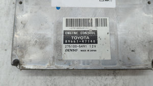 2006-2008 Toyota Prius PCM Engine Control Computer ECU ECM PCU OEM P/N:89981-47211 89661-47161 Fits Fits 2006 2007 2008 OEM Used Auto Parts - Oemusedautoparts1.com