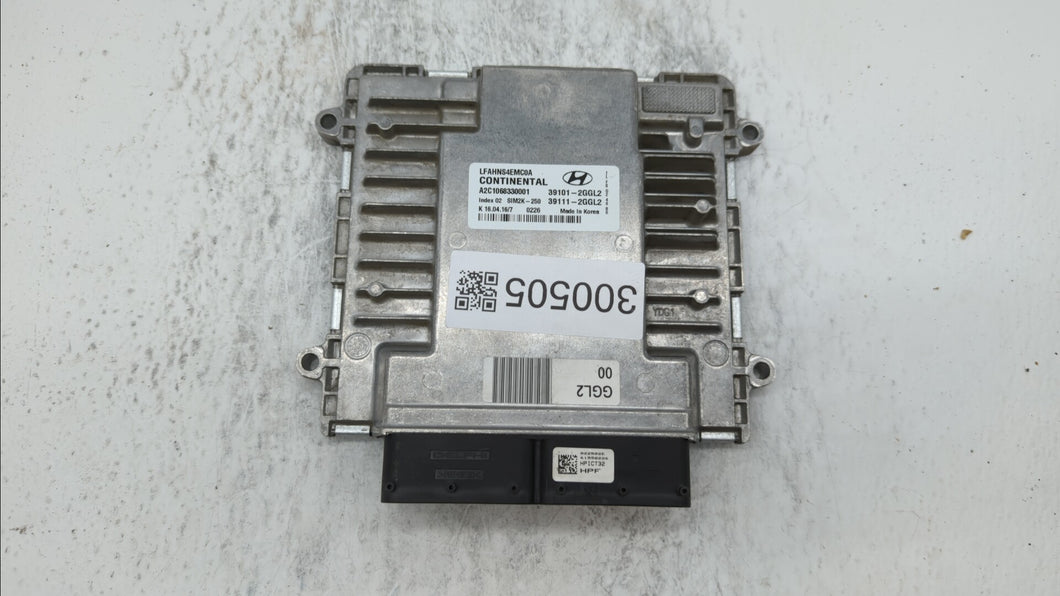 2015-2017 Hyundai Sonata PCM Engine Control Computer ECU ECM PCU OEM P/N:39101-2GGL2 39111-2GGL2 Fits Fits 2015 2016 2017 OEM Used Auto Parts - Oemusedautoparts1.com