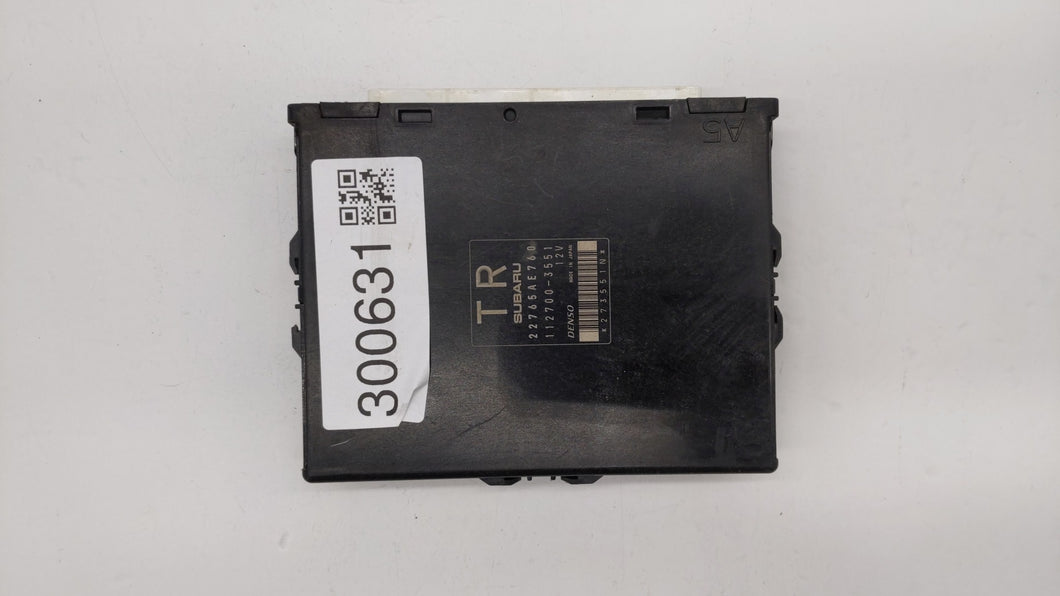 2013 Subaru Impreza PCM Engine Control Computer ECU ECM PCU OEM P/N:22765AE760 22765AE761 Fits OEM Used Auto Parts - Oemusedautoparts1.com