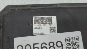 2014 Toyota Prius PCM Engine Control Computer ECU ECM PCU OEM P/N:89661-47590 Fits OEM Used Auto Parts