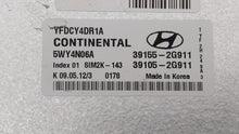 2011-2015 Hyundai Sonata PCM Engine Control Computer ECU ECM PCU OEM P/N:39155-2G916 39105-2G916 Fits OEM Used Auto Parts - Oemusedautoparts1.com 