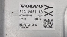 2014-2016 Volvo S60 PCM Engine Control Computer ECU ECM PCU OEM P/N:31312651AB Fits Fits 2014 2015 2016 OEM Used Auto Parts - Oemusedautoparts1.com 