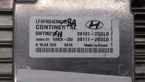 2015-2017 Hyundai Sonata PCM Engine Control Computer ECU ECM PCU OEM P/N:39101-2GGL2 39111-2GGL2 Fits Fits 2015 2016 2017 OEM Used Auto Parts - Oemusedautoparts1.com 