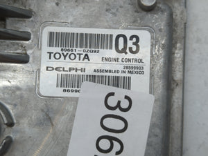 2017-2018 Toyota Corolla PCM Engine Control Computer ECU ECM PCU OEM P/N:89661-0ZQ90 89661-0ZR01, 89661-0ZQ92 Fits Fits 2017 2018 OEM Used Auto Parts