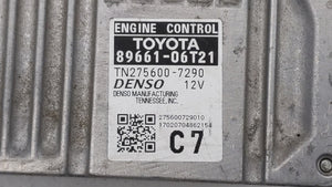 2016-2017 Toyota Camry PCM Engine Control Computer ECU ECM PCU OEM P/N:89661-06T21 89661-06T22 Fits Fits 2016 2017 OEM Used Auto Parts