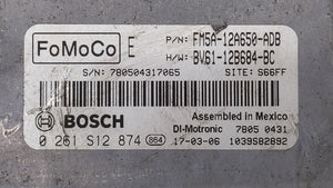 2013-2018 Ford Focus PCM Engine Control Computer ECU ECM PCU OEM P/N:DM5A-12A650-CA EMA-12A650-VA Fits OEM Used Auto Parts - Oemusedautoparts1.com 