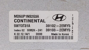 2015 Hyundai Elantra PCM Engine Control Computer ECU ECM PCU OEM P/N:39102-2EMY5 39103-2EMY5 Fits OEM Used Auto Parts