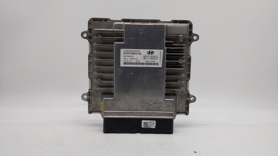 2015-2017 Hyundai Sonata PCM Engine Control Computer ECU ECM PCU OEM P/N:39101-2GGL2 39111-2GGL2 Fits Fits 2015 2016 2017 OEM Used Auto Parts - Oemusedautoparts1.com 