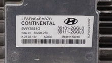 2015-2017 Hyundai Sonata PCM Engine Control Computer ECU ECM PCU OEM P/N:39101-2GGL2 39111-2GGL2 Fits Fits 2015 2016 2017 OEM Used Auto Parts - Oemusedautoparts1.com 