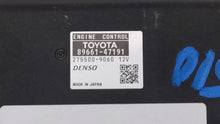 2012-2013 Toyota Prius PCM Engine Control Computer ECU ECM PCU OEM P/N:89661-47191 89661-47190 Fits Fits 2012 2013 OEM Used Auto Parts - Oemusedautoparts1.com 