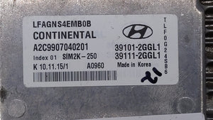 2015-2017 Hyundai Sonata PCM Engine Control Computer ECU ECM PCU OEM P/N:39101-2GGL2 39111-2GGL2 Fits Fits 2015 2016 2017 OEM Used Auto Parts - Oemusedautoparts1.com 