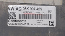 2014 Volkswagen Jetta PCM Engine Control Computer ECU ECM PCU OEM P/N:06K 906 070 C 06K 907 425, 06K 906 070 F Fits OEM Used Auto Parts - Oemusedautoparts1.com 