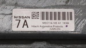 2011-2013 Nissan Altima PCM Engine Control Computer ECU ECM PCU OEM P/N:MEC114-105 MEC114-080 B2 Fits Fits 2011 2012 2013 OEM Used Auto Parts - Oemusedautoparts1.com 