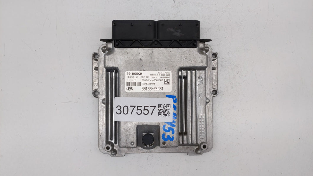 2016-2017 Hyundai Elantra Gt PCM Engine Control Computer ECU ECM PCU OEM P/N:39133-2EGB1 Fits Fits 2016 2017 OEM Used Auto Parts