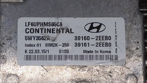 2016-2017 Hyundai Sonata PCM Engine Control Computer ECU ECM PCU OEM P/N:39160-2EEB1 39161-2EEB1, 39160-2EEB0 Fits Fits 2016 2017 OEM Used Auto Parts - Oemusedautoparts1.com 