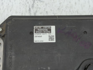 2011 Toyota Prius PCM Engine Control Computer ECU ECM PCU OEM P/N:89661-47390 89681-47211 Fits OEM Used Auto Parts