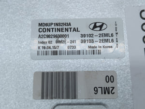 2014-2016 Hyundai Elantra PCM Engine Control Computer ECU ECM PCU OEM P/N:39103-2EML6 39102-2EML6 Fits Fits 2014 2015 2016 OEM Used Auto Parts