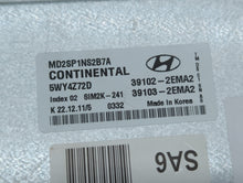 2011-2013 Hyundai Elantra PCM Engine Control Computer ECU ECM PCU OEM P/N:39102-2EMN2 39103-2EMN2 Fits Fits 2011 2012 2013 OEM Used Auto Parts