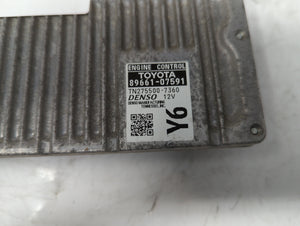 2014 Toyota Avalon PCM Engine Control Computer ECU ECM PCU OEM P/N:89661-07590 89661-07591 Fits Fits 2013 OEM Used Auto Parts