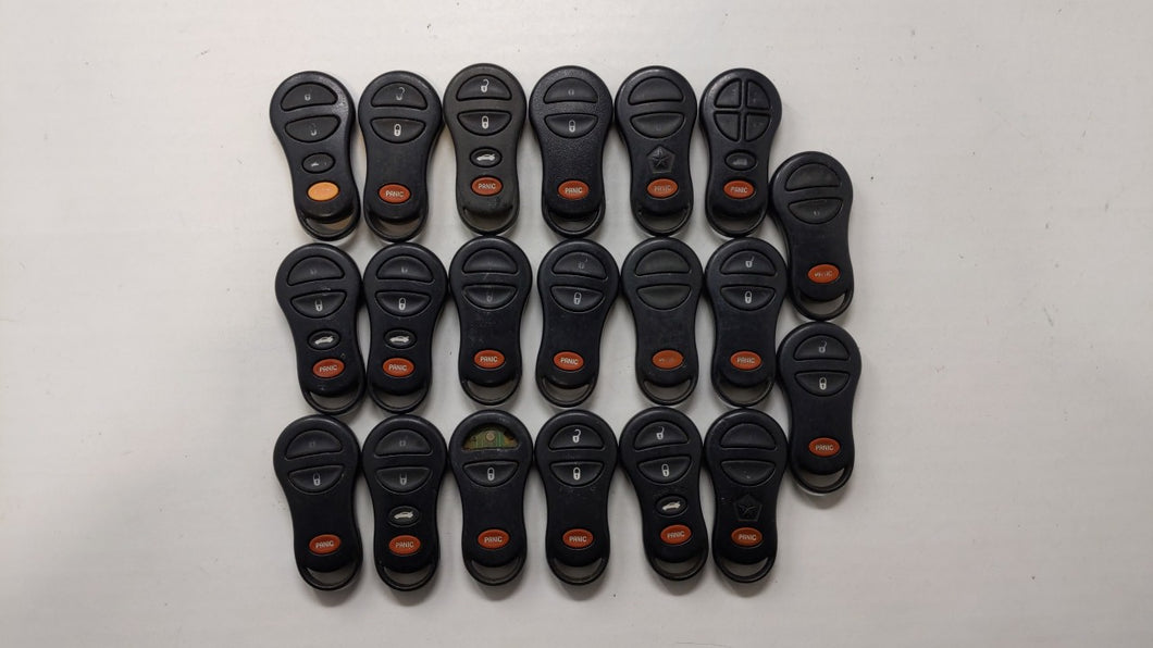 Lot of 20 Chrysler Keyless Entry Remote Fob MIXED FCC IDS MIXED PART