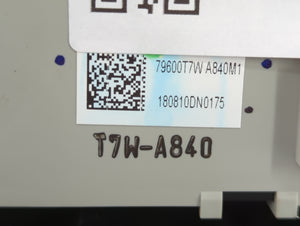 2016-2019 Honda Hr-V Climate Control Module Temperature AC/Heater Replacement P/N:79600T7WA831M1 79600-T7W-A831-M1 Fits OEM Used Auto Parts