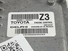 2015 Toyota Corolla PCM Engine Control Computer ECU ECM PCU OEM P/N:89661-0Z630 89661-0Z631 Fits OEM Used Auto Parts