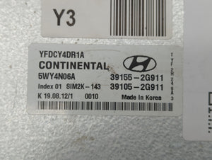 2011-2015 Hyundai Sonata PCM Engine Control Computer ECU ECM PCU OEM P/N:39155-2G916 39105-2G916 Fits OEM Used Auto Parts